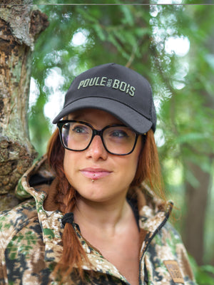 Casquette à Couette NOIR Logo BRODÉ OLIVE