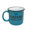Tasse céramique SARCELLE Poule à l'affût! CASEPACK 6