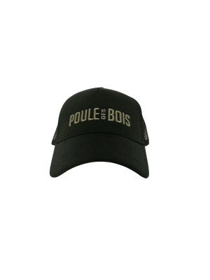 Casquette à Couette NOIR Logo BRODÉ OLIVE