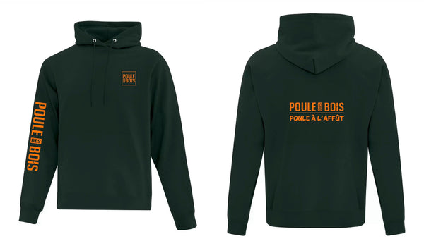 HOODIE CLASSIQUE VERT-ORANGE