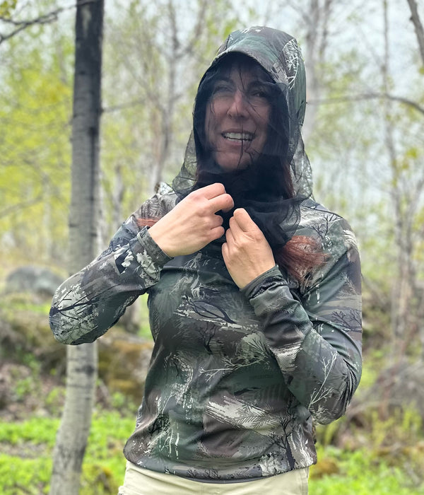 HOODIE LÉGER PDB CAMO filet anti-moustiques
