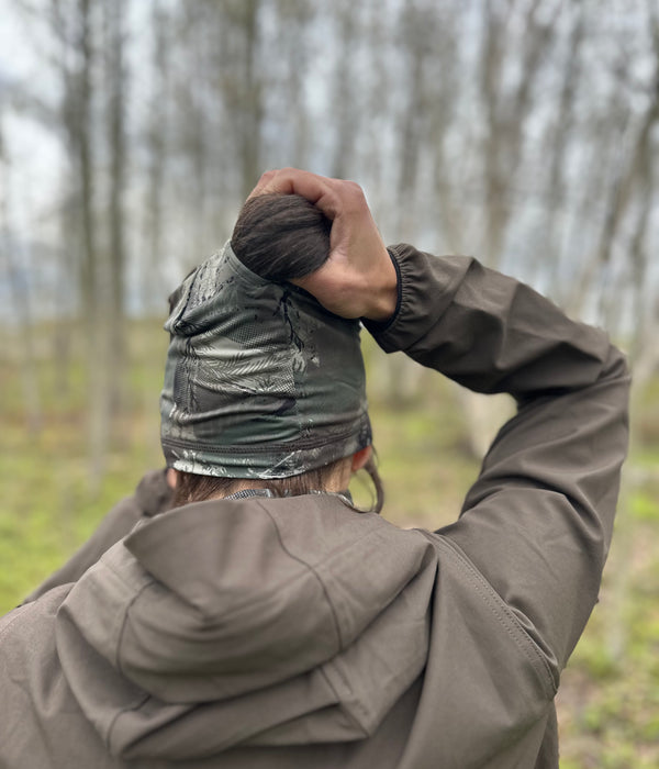 COMBO TUQUE À COUETTE/ CACHE-COU LÉGER PDB CAMO