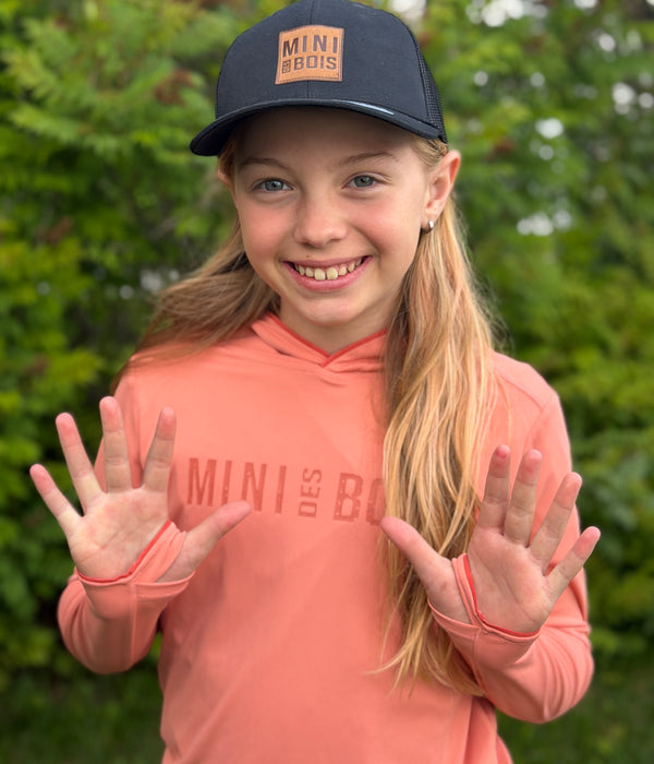 JUNIOR Mini des Bois- HOODIE TAWNY LT  filet anti-moustiques