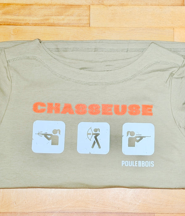Chandail manches longues SAUGE - CHASSEUSE