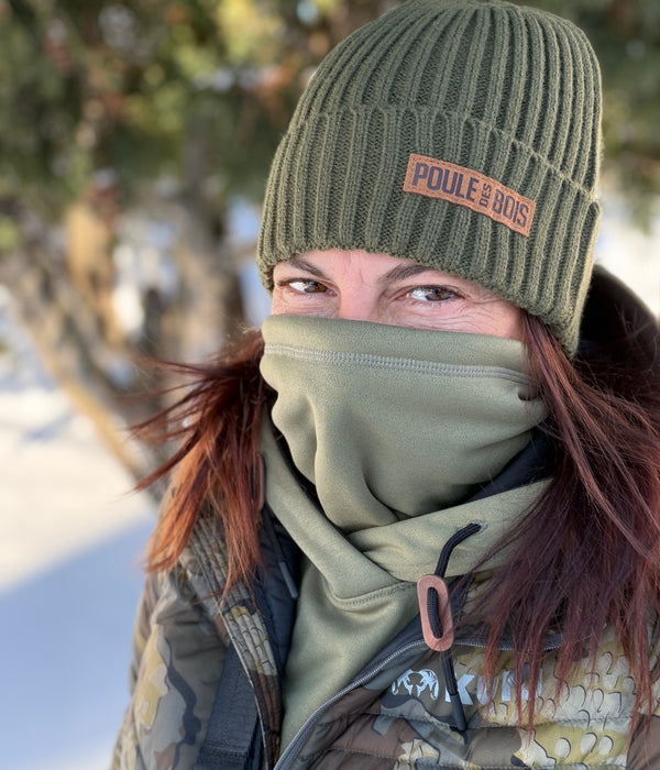 Foulard TUBE BANDIT RÉVERSIBLE OLIVE