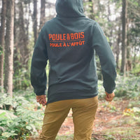 HOODIE CLASSIQUE VERT-ORANGE