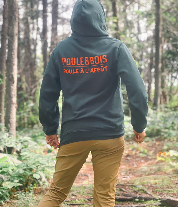 HOODIE CLASSIQUE VERT-ORANGE