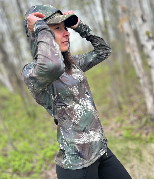 HOODIE LÉGER PDB CAMO filet anti-moustiques