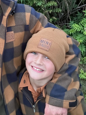 MINI DES BOIS Tuque BROWN