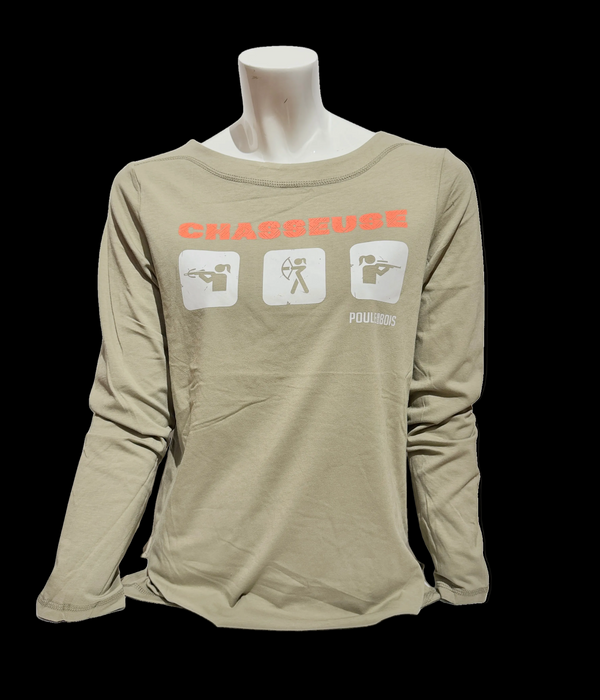 Chandail manches longues SAUGE - CHASSEUSE