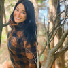 POLAR ZIP FEMME à carreaux BROWN