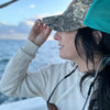 Casquette à Couette Camo-Turquoise