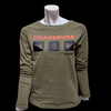 Chandail manches longues Olive- CHASSEUSE