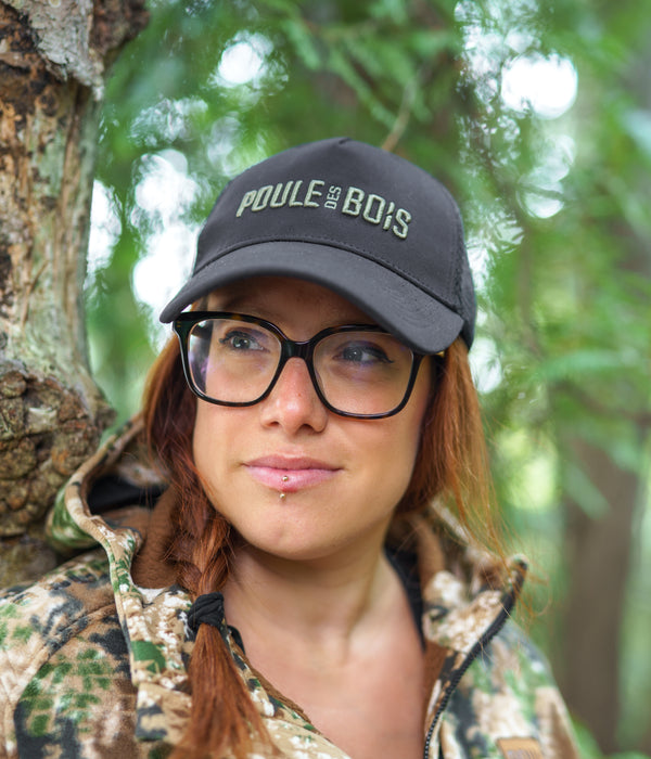 Casquette à Couette NOIR Logo BRODÉ OLIVE