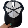 Casquette à Couette NOIR Logo BRODÉ TURQUOISE