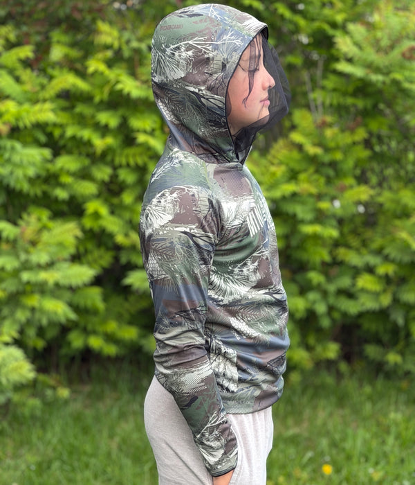 JUNIOR Mini des Bois- HOODIE PDB CAMO LT  filet anti-moustiques
