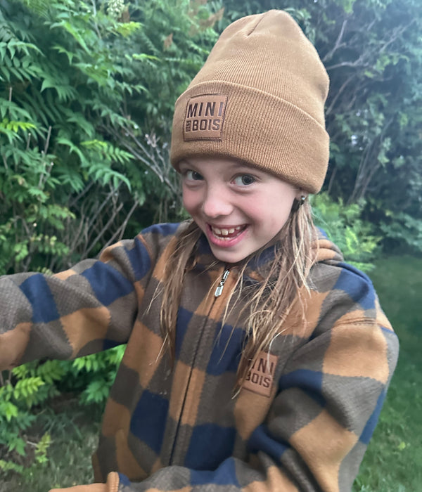 MINI DES BOIS Tuque BROWN