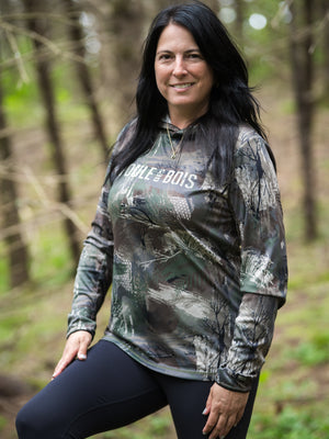 HOODIE LÉGER PDB CAMO filet anti-moustiques FEMME édition 2026