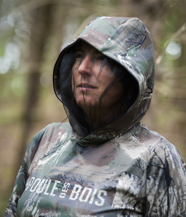HOODIE LÉGER PDB CAMO filet anti-moustiques FEMME édition 2026