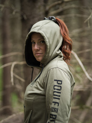 HOODIE À COUETTE ELVA OLIVE