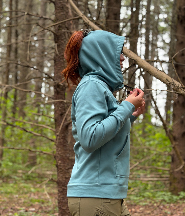 HOODIE À COUETTE YUMA COULEUR SARCELLE