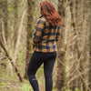 WOMEN'S BROWN Checked Jacket