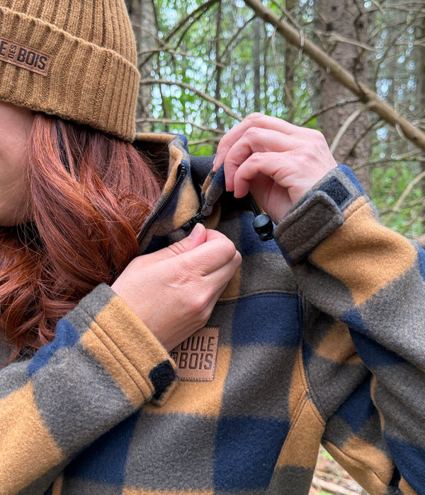 WOMEN'S BROWN Checked Jacket