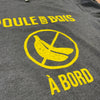T-Shirt CHARCOAL NO BANANA À BORD