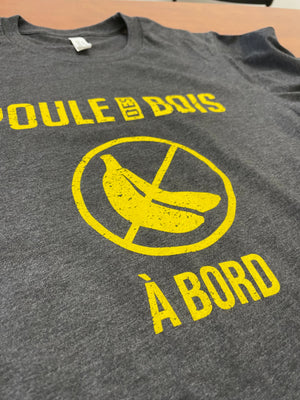 CHARCOAL NO BANANA ON BOARD T-Shirt