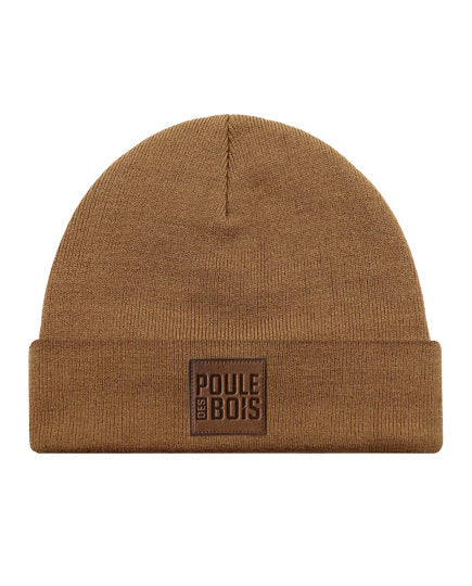 Tuque POULE des BOIS  BROWN Logo Cuir CASEPACK 6