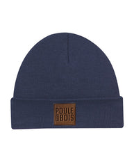 Tuque Marine Logo Cuir